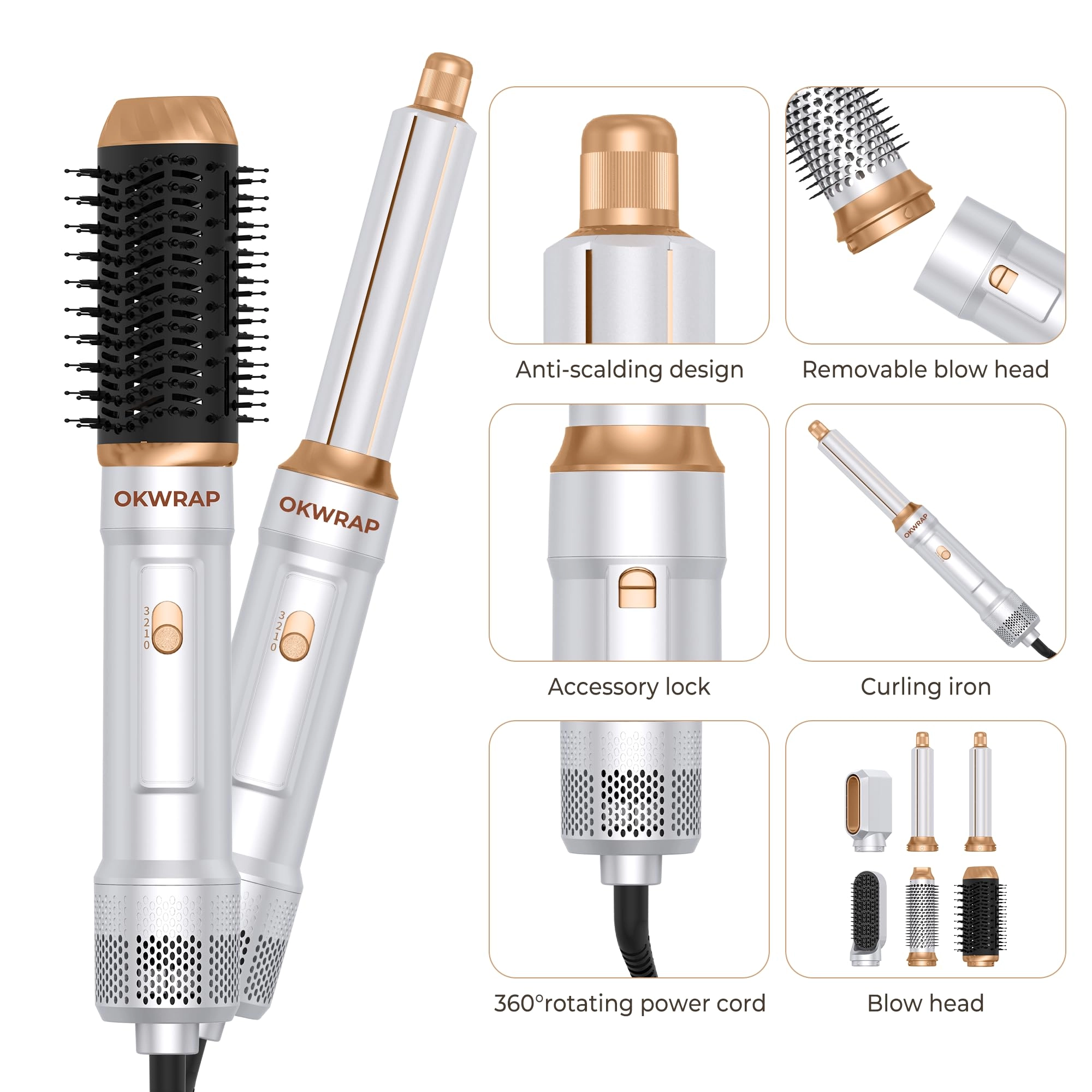 WT-622 - 6 in ONE Ionic 700 watts