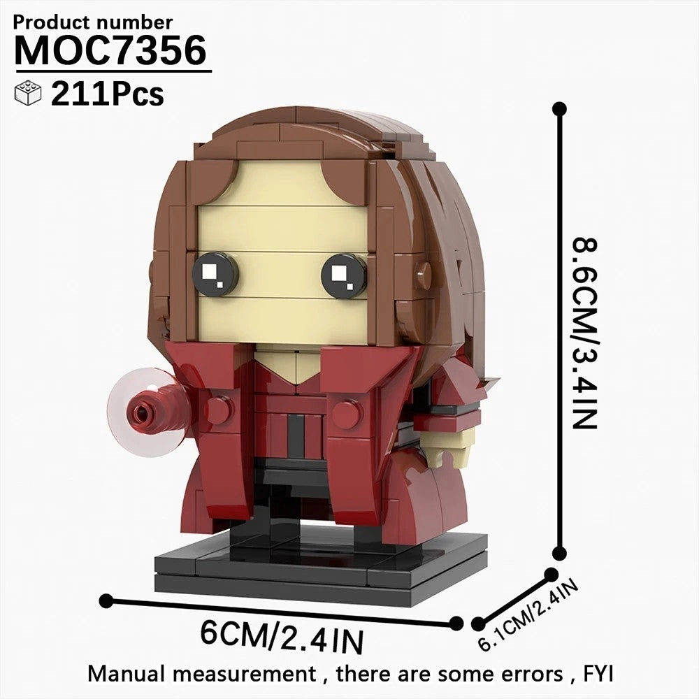Bat Brickheadz + Scarlet Witch Brickheadz + Doctor Doom Brickheadz + Mark1 Brickheadz