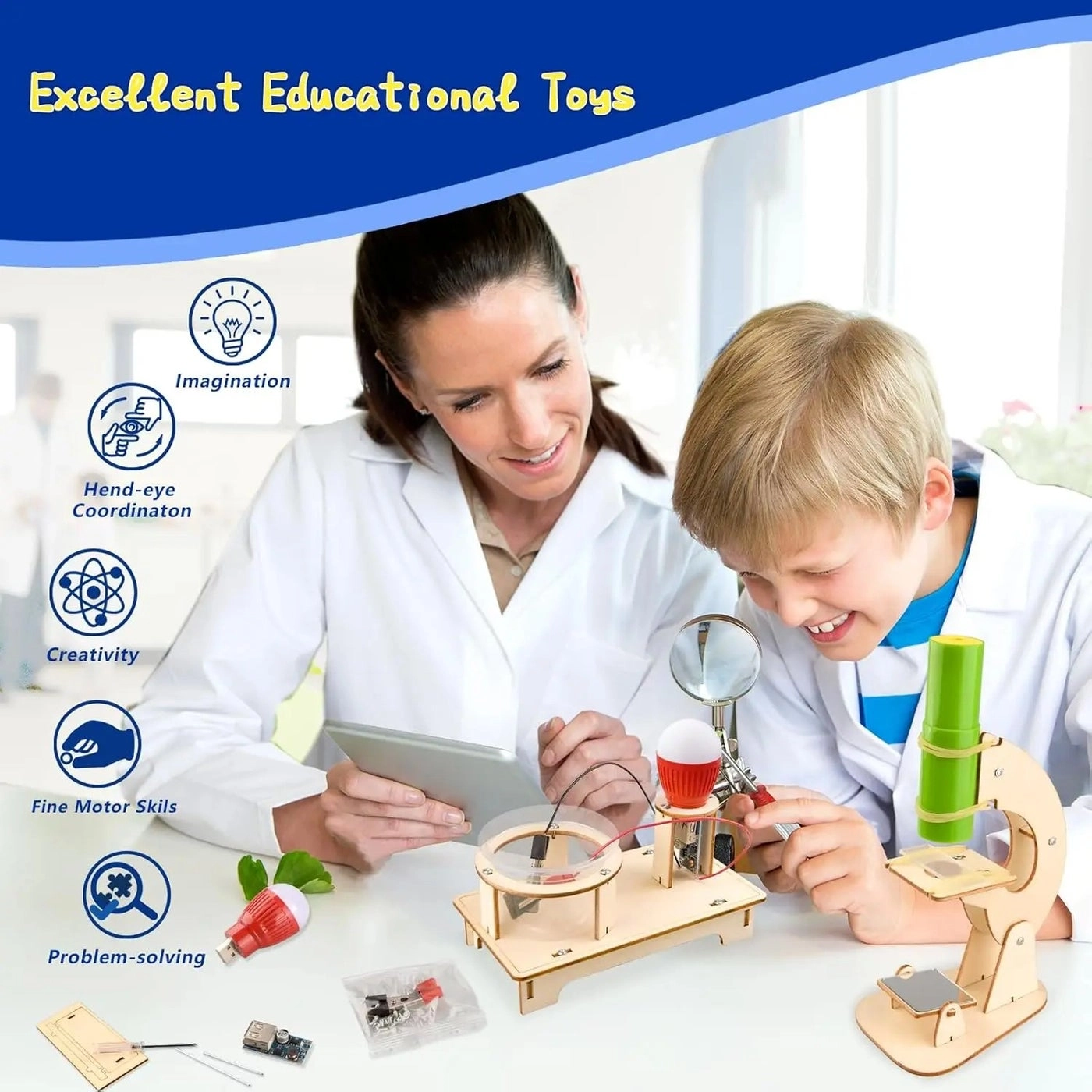 6-in-1 Wooden Science Kit