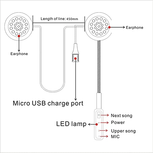 Motorcycle Helmet Headset Wireless Headset