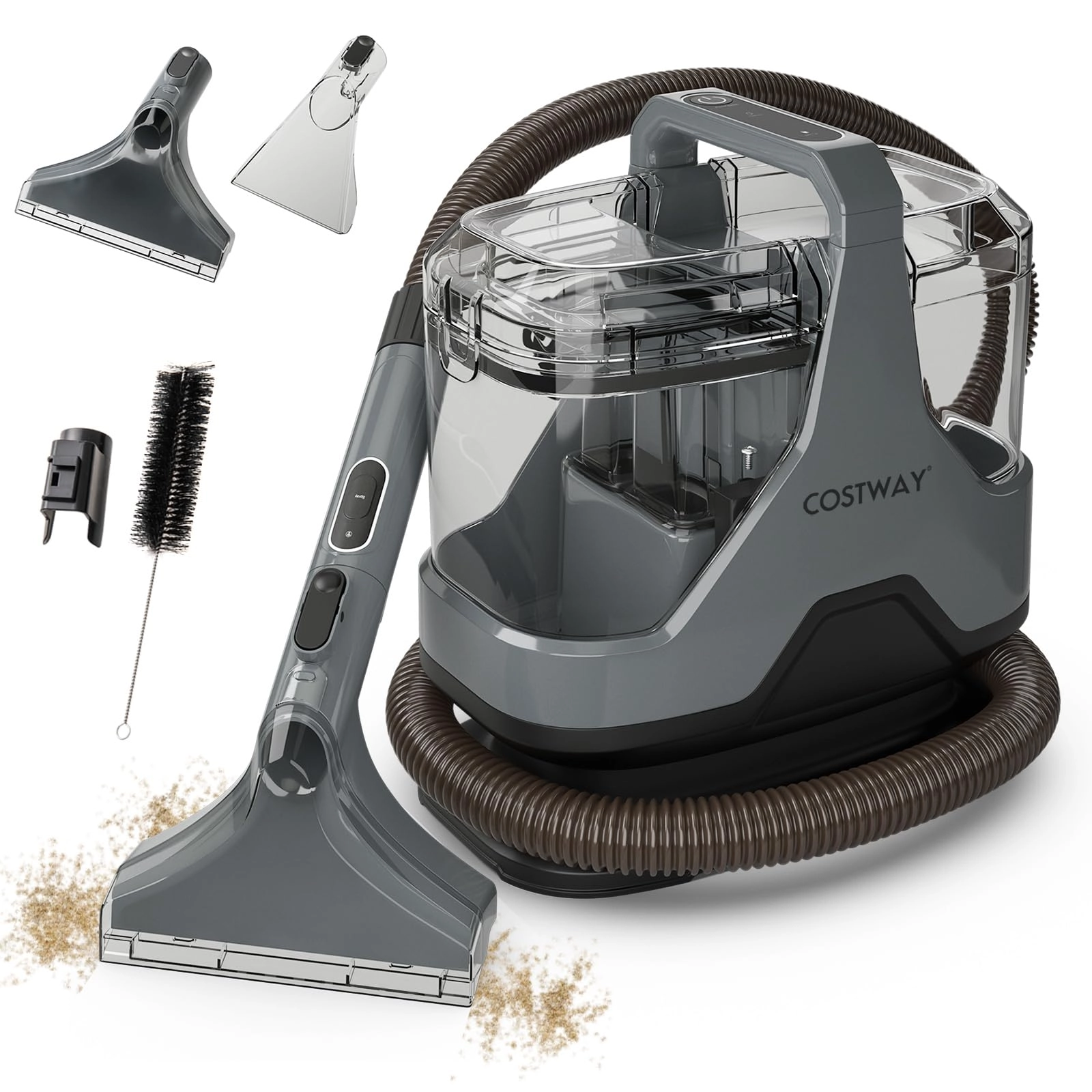 Costway Upholstery Cleaner Machine - Spray, brush and all-in-one 600W