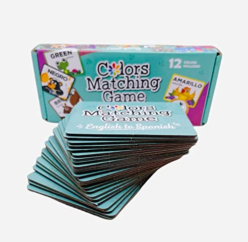 English to Spanish Colors Matching Game - 3 years and up 2 pieces