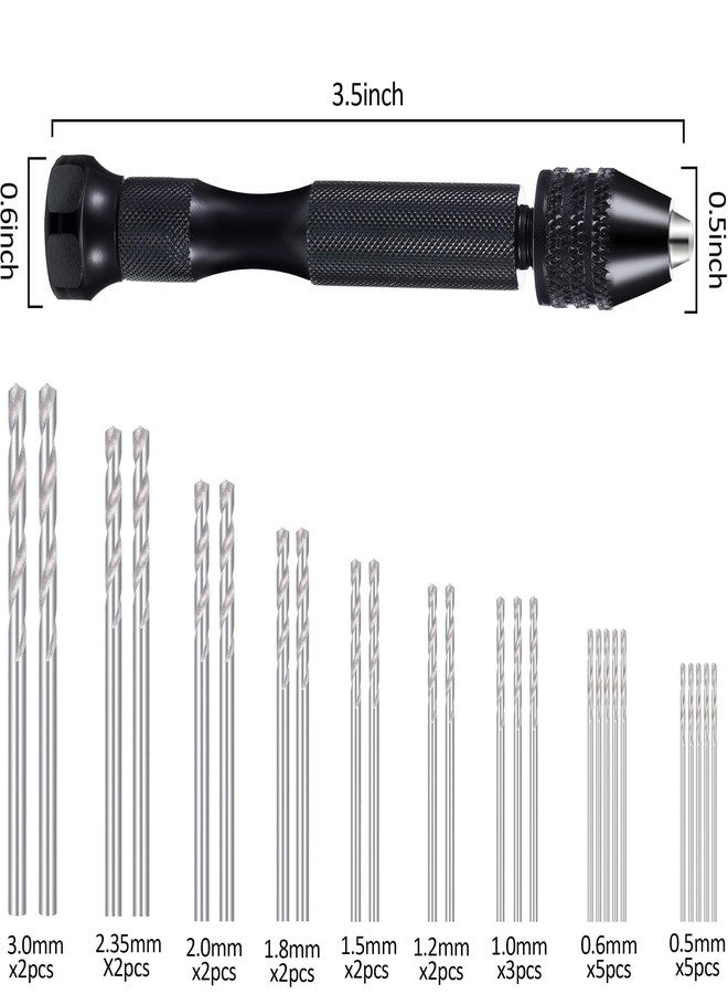 Hand Twist Drill Tool Set - 37 Pieces 0.3-1.2 Mm