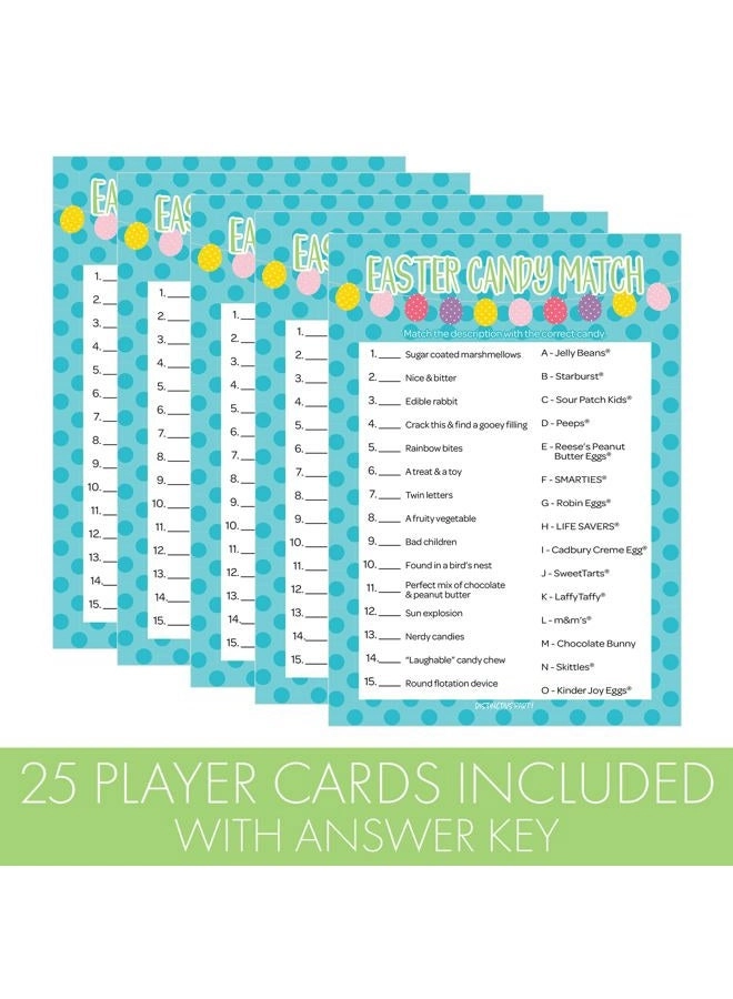 Easter Candy Match - 25 Player Cards