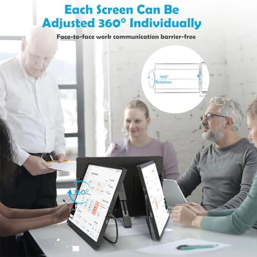 Triple Laptop Monitor Extender - 1920 x 1200 Pixels 14 Inches