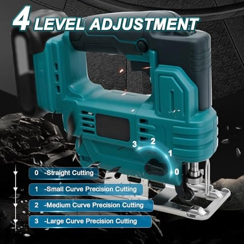 Jig Saw - 18V Compatible 6 Speed 0-45° Miter