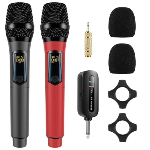 UHF Wireless Handheld Microphone - 2 microphones UHF