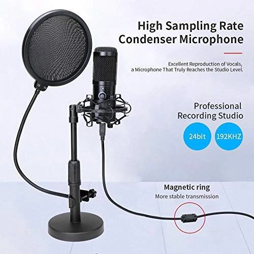 Dynamic Wired Game Condenser Microphone USB Microphone