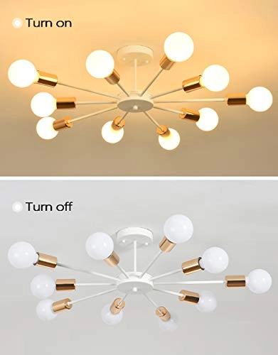Modern Sputnik Chandeliers - Dimmable