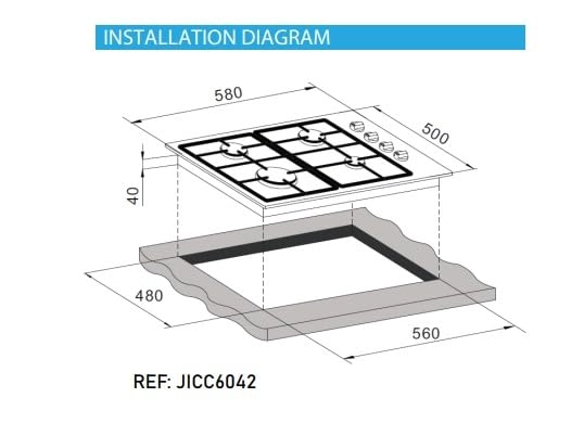 HBC6004005 Vitroceramic hob