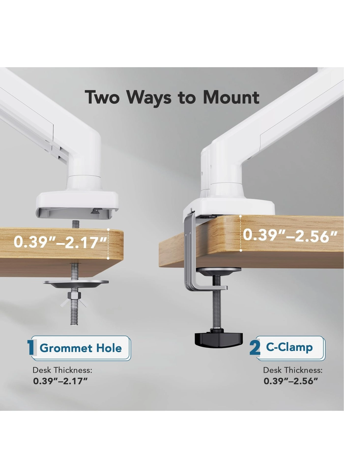 YZG-F160W - Dual Arm 32 in 75*75-100*100mm