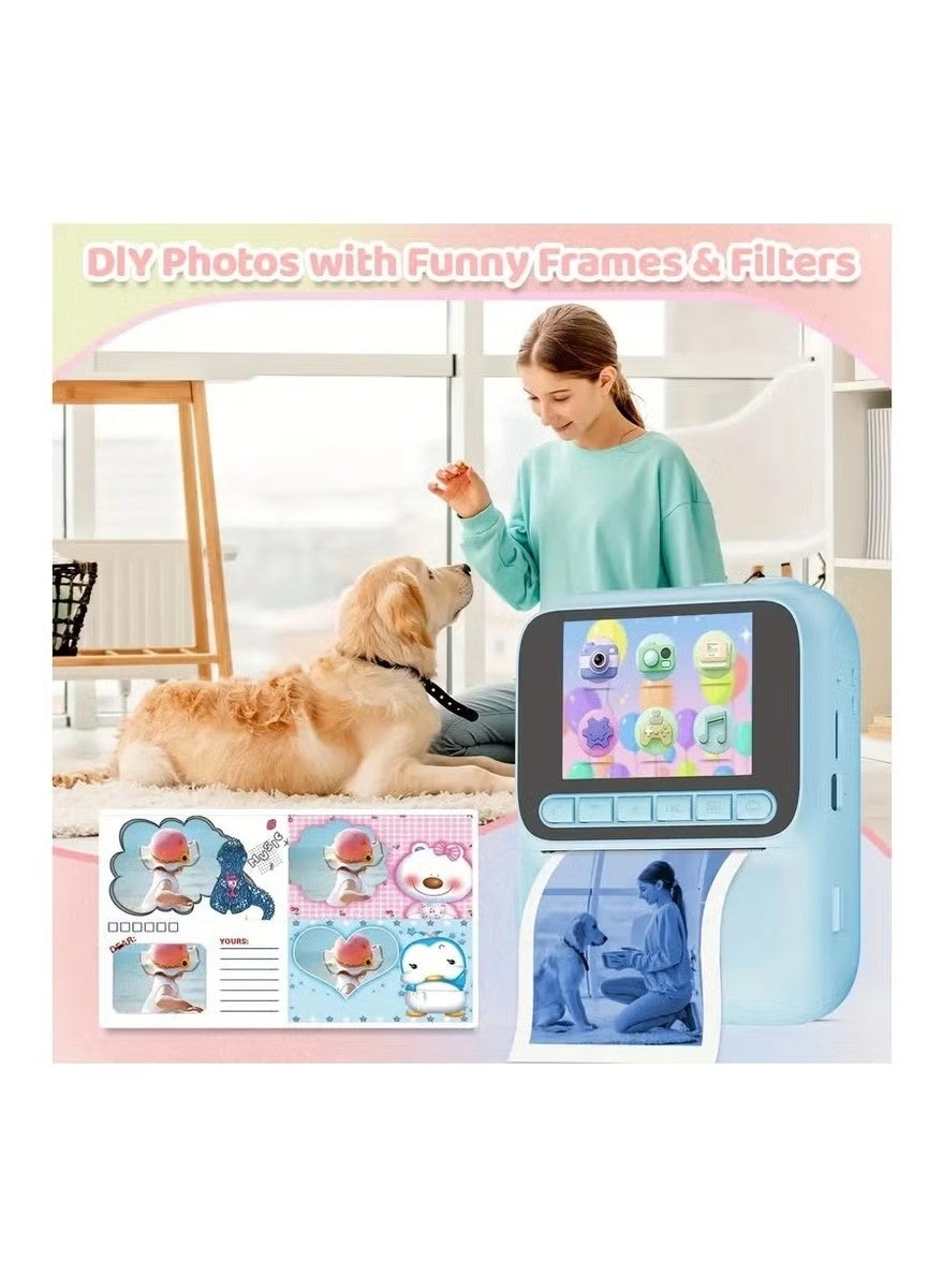Kids Instant Print Camera - 1080P HD Thermal Printer