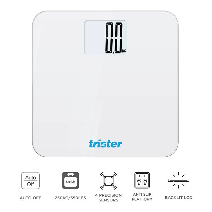 Trister TS-405PS-S - 250Kg Tempered safety glass platform