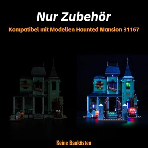 Light Kit Compatible with Lego 31167 Haunted Mansion - Music Version LED USB