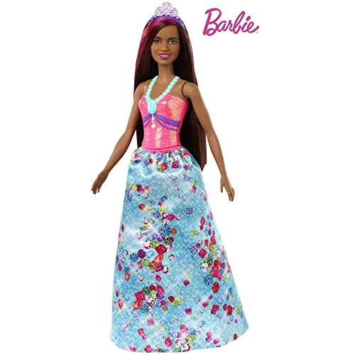 Barbie Dreamtopia - 12-inch Brunette with Pink Hairstreak Ages 3+
