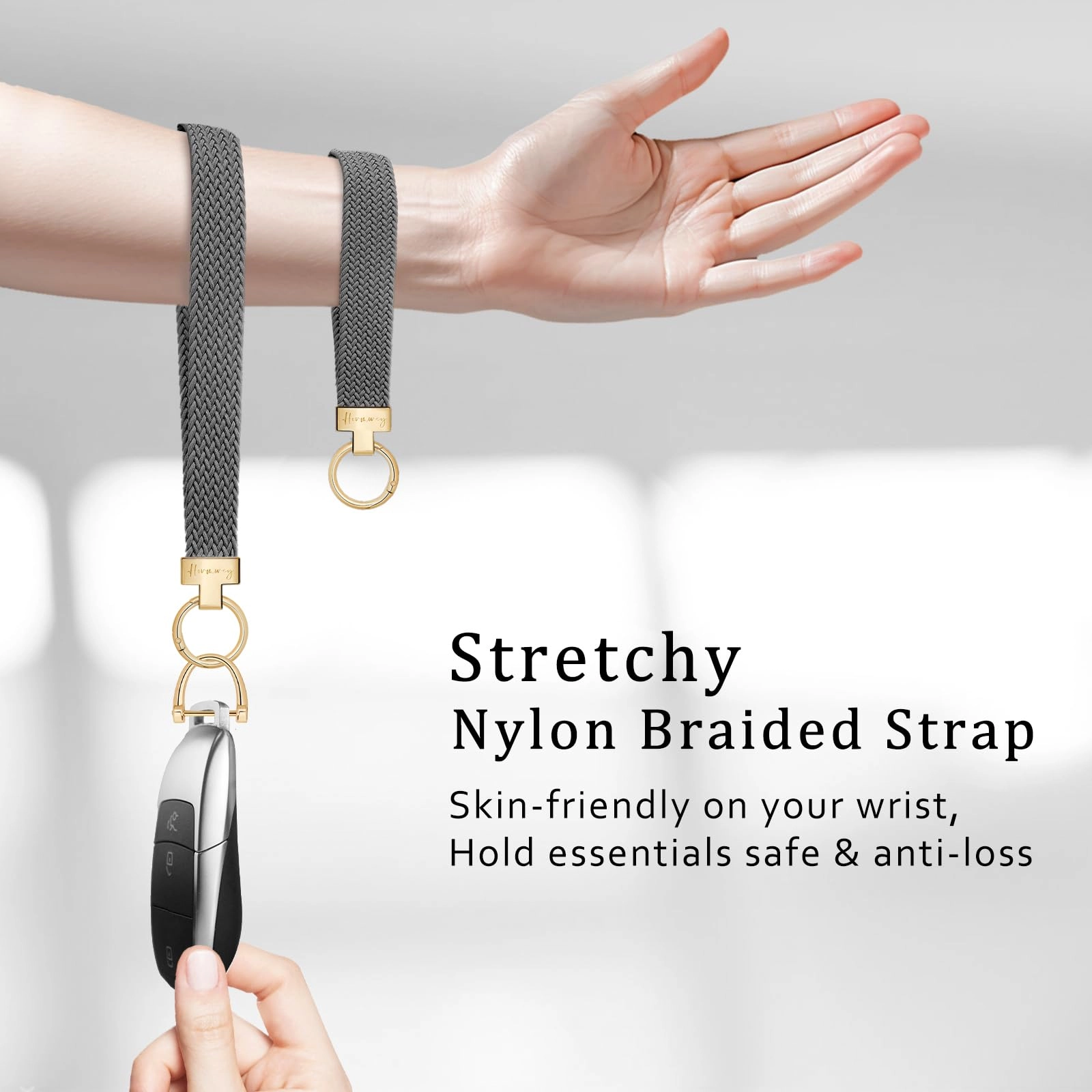 Elastic Wristlet Keychain - Fun