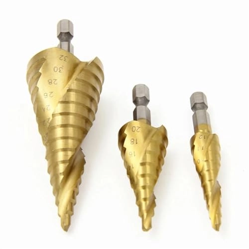 Cobalt Cone Step Drill Bit - Cobalt 1 Piece 3-12/3-14/4-12/4-20/4-22/4-25/4-32/5-21/5-27/6-24mm