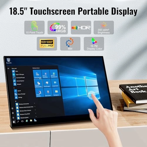 Portable Monitor - 1080P FHD 18.5 Inches