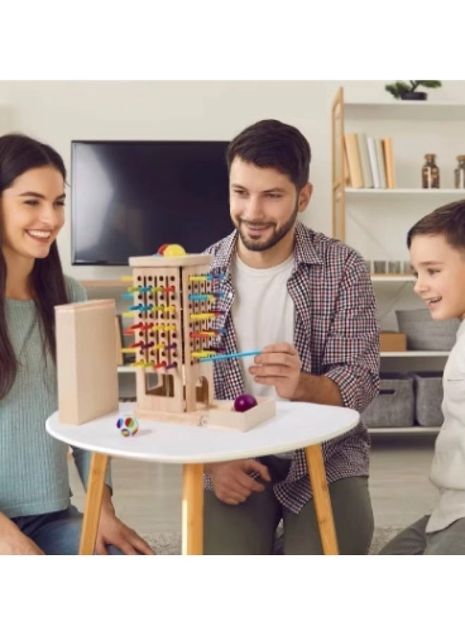 3-in-1 Wooden Board Game - 3+