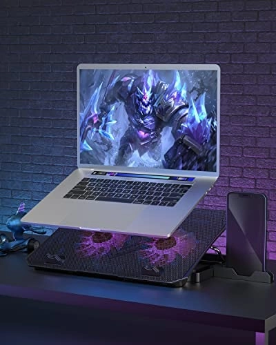 Upgrade Laptop Cooling Pad - 2 Fans 10-15.6 Inch