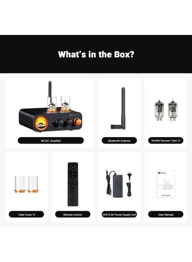 Fosi Audio MC331 - Tube Integrated Bluetooth Amp