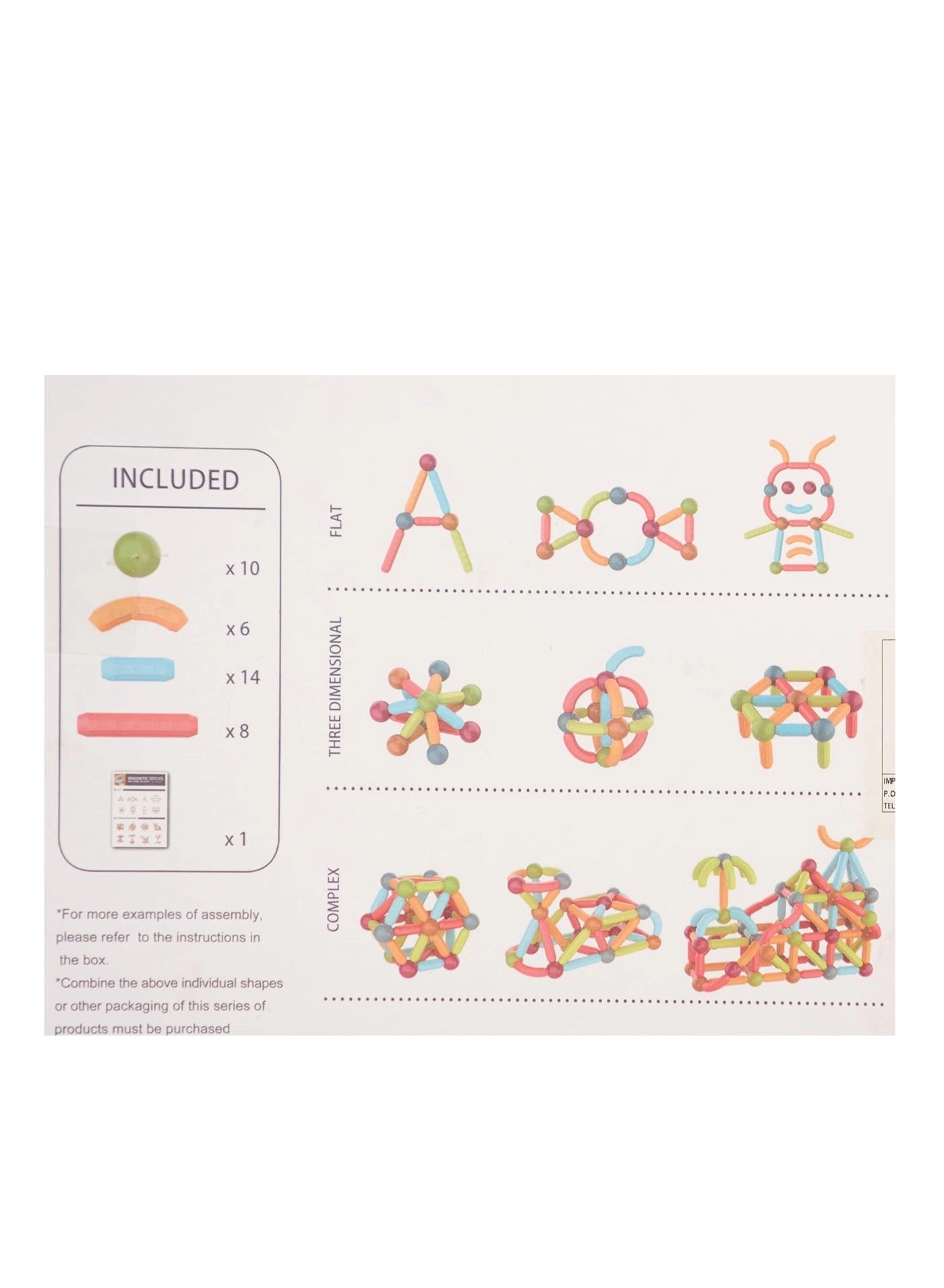 MAGNETIC STICKS - 38 pcs