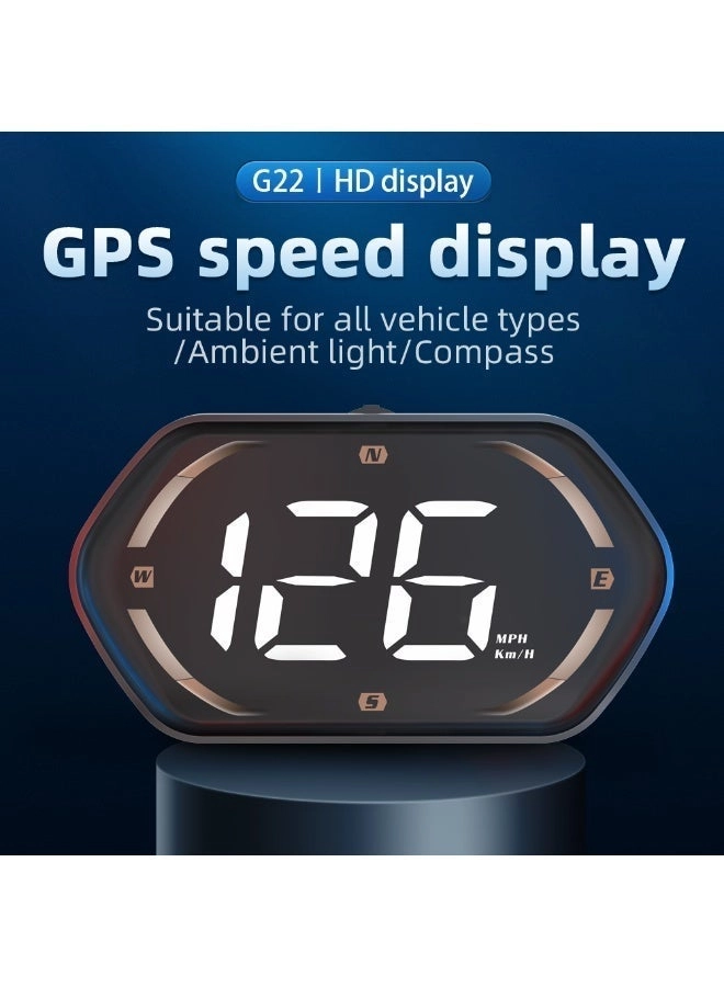 Digital Heads Up Display - GPS 6 modes USB Plug and Play