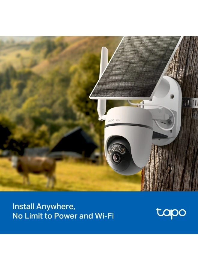 Tapo C615G - Solar-Powered Pan/Tilt 4G LTE Security Camera Kit
