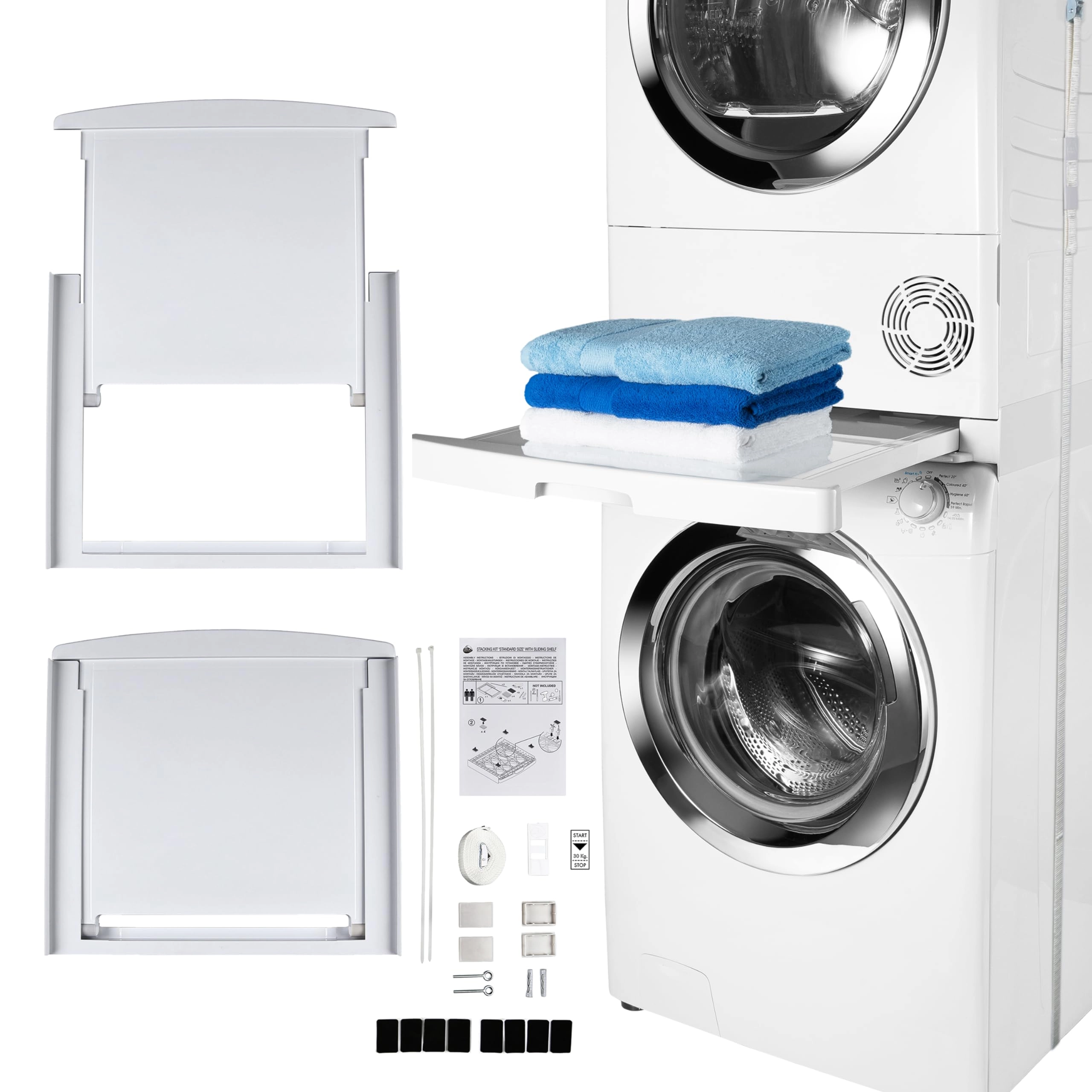Care + Protect Univeral Stacking Kit - compatible with 47-62cm washing machines and 58cm tumble dryers