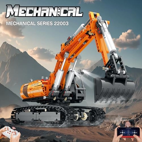 22003 Excavator - 1106 pcs for ages 14+ Remote Control Motorized