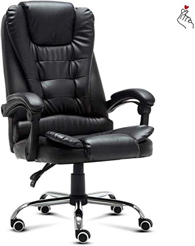 Desk Chair - PU Leather Brown High Back