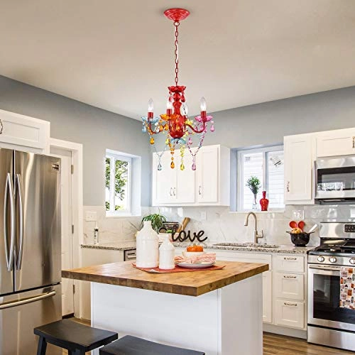 Mini Crystal Chandelier - 17 inches