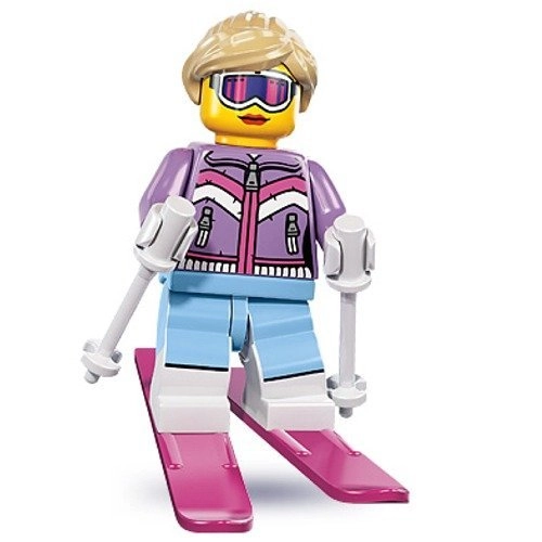 LEGO Downhill Skier - Minifigures Series 8 - 8 years and up 8 pieces