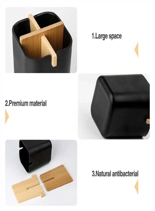 Bamboo Toothbrush Holder - Tough Bamboo Eco-Friendly Compact