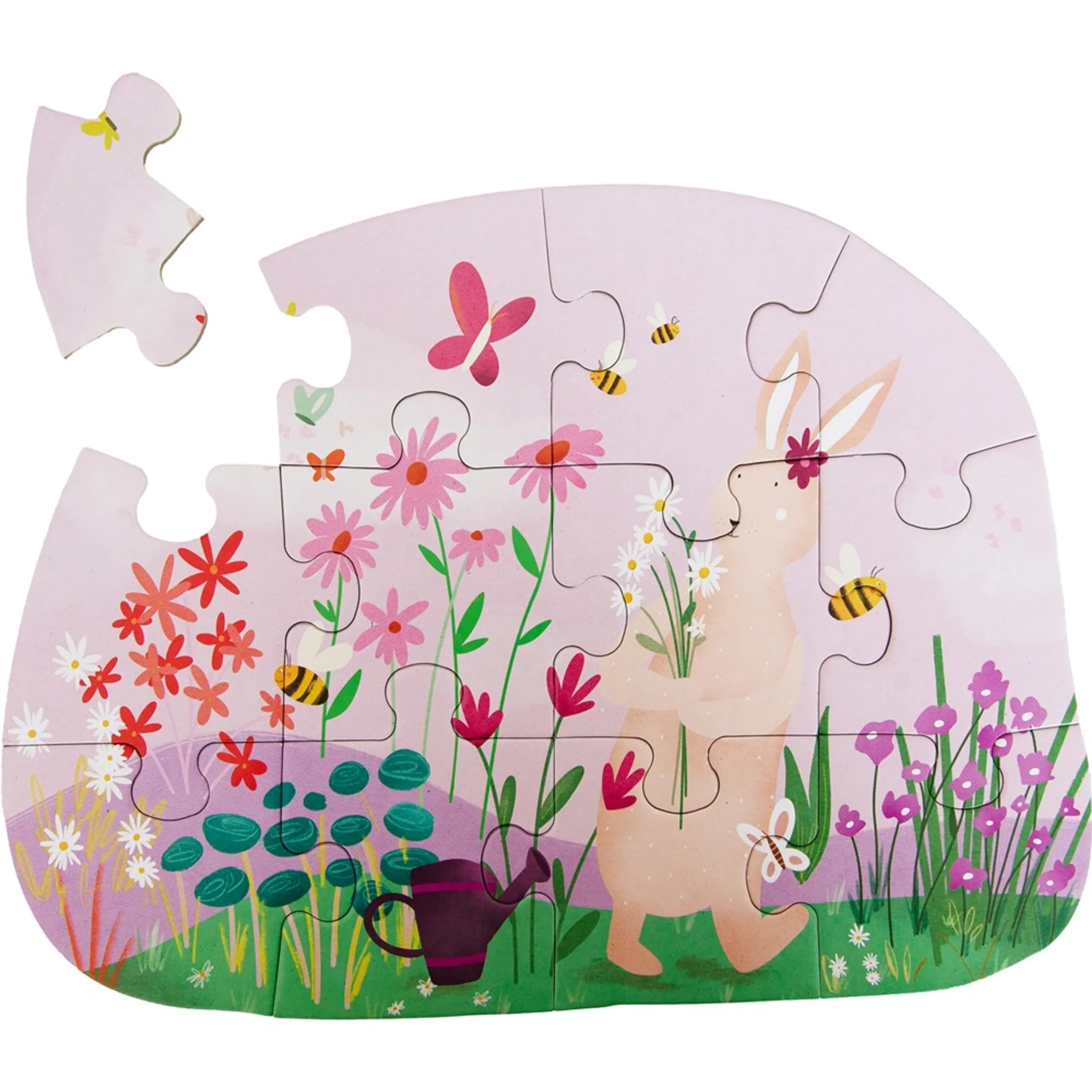 Mrs. Rabbit's Flowers Puzzle (16090809-35-634) - 12 pcs