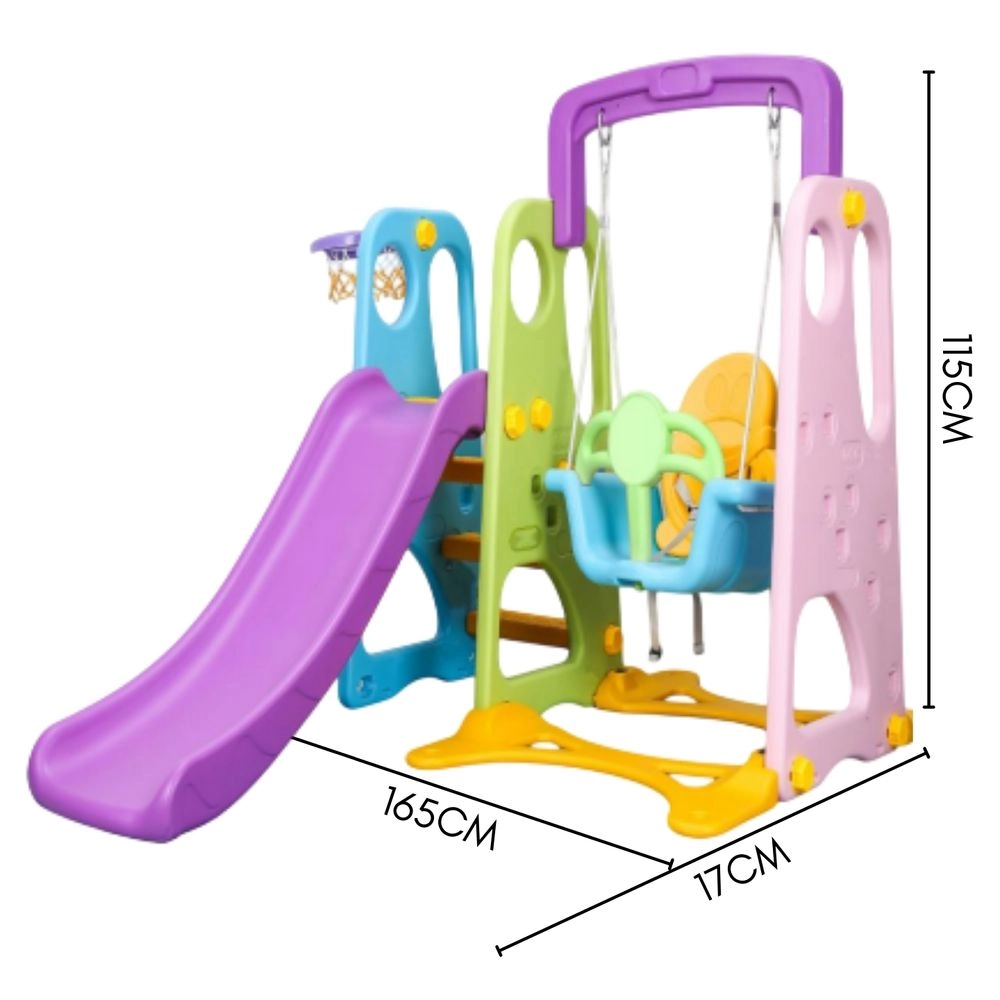 Slide And Swing 3-In-1 Activity Playset - Suitable for 2 years & above 160 x 115 x 160 cm