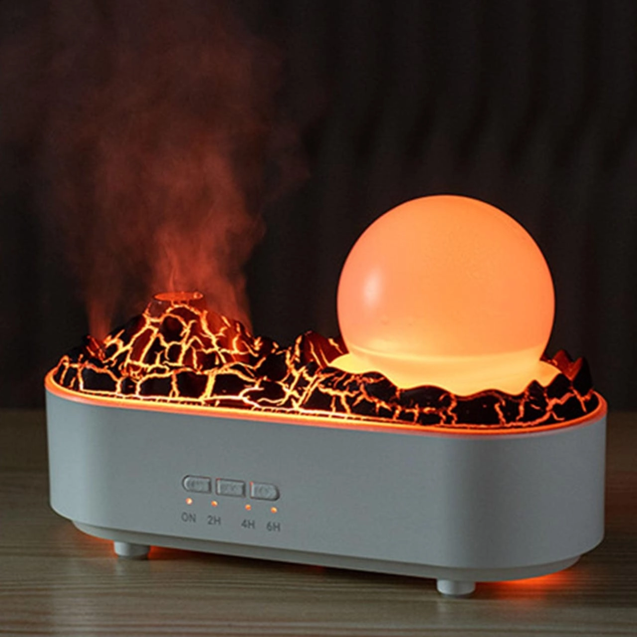 Gulf Store Lava Volcano Humidifier - USB Aroma Diffuser 3D Flame Ball