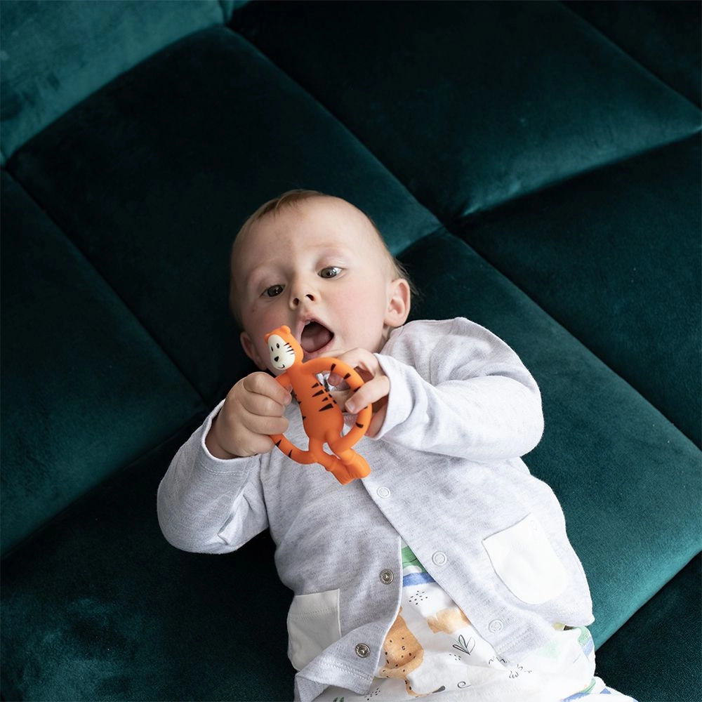 Teddy Tiger Animal Teether - Orange 3 Months