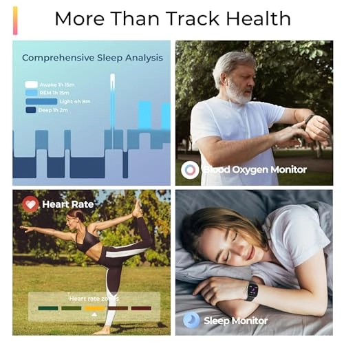 Fitness Tracker - 1.69'' 24/7 Heart Rate Blood Oxygen Monitor