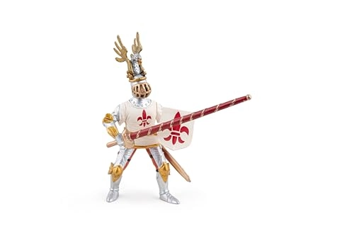 White knight fleur de lys - MEDIEVAL-FANTASY (11.4 cm) (39790)