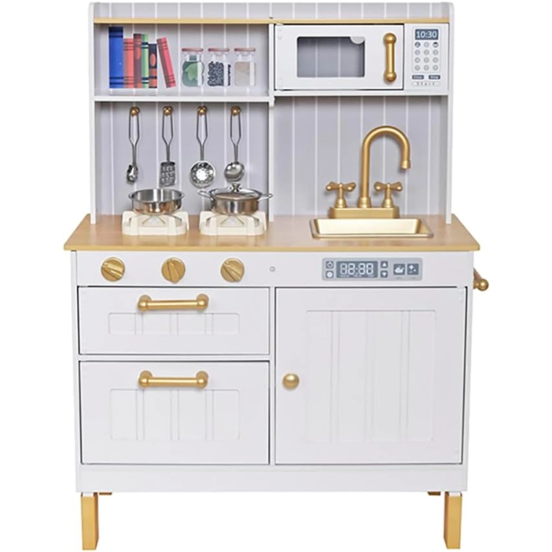 Little Angel Kids Wooden Kitchen Toys Pretend Play Toyset (5551007-W10C822B)