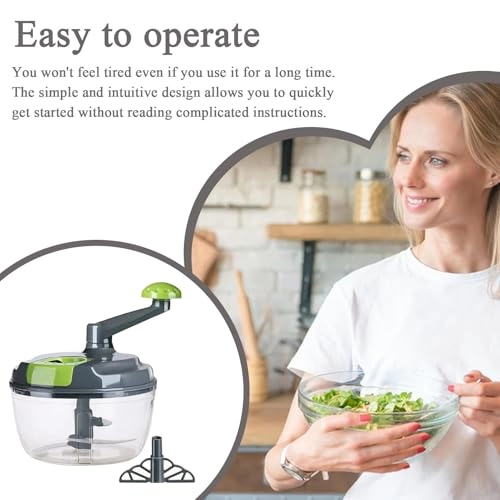 Manual Food Chopper - Gray ABS