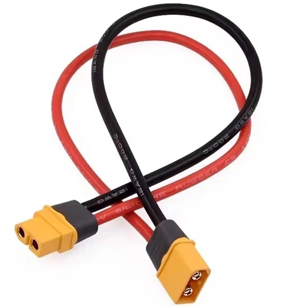 Male Female Connector - 1 Pair 10CM 14AWG