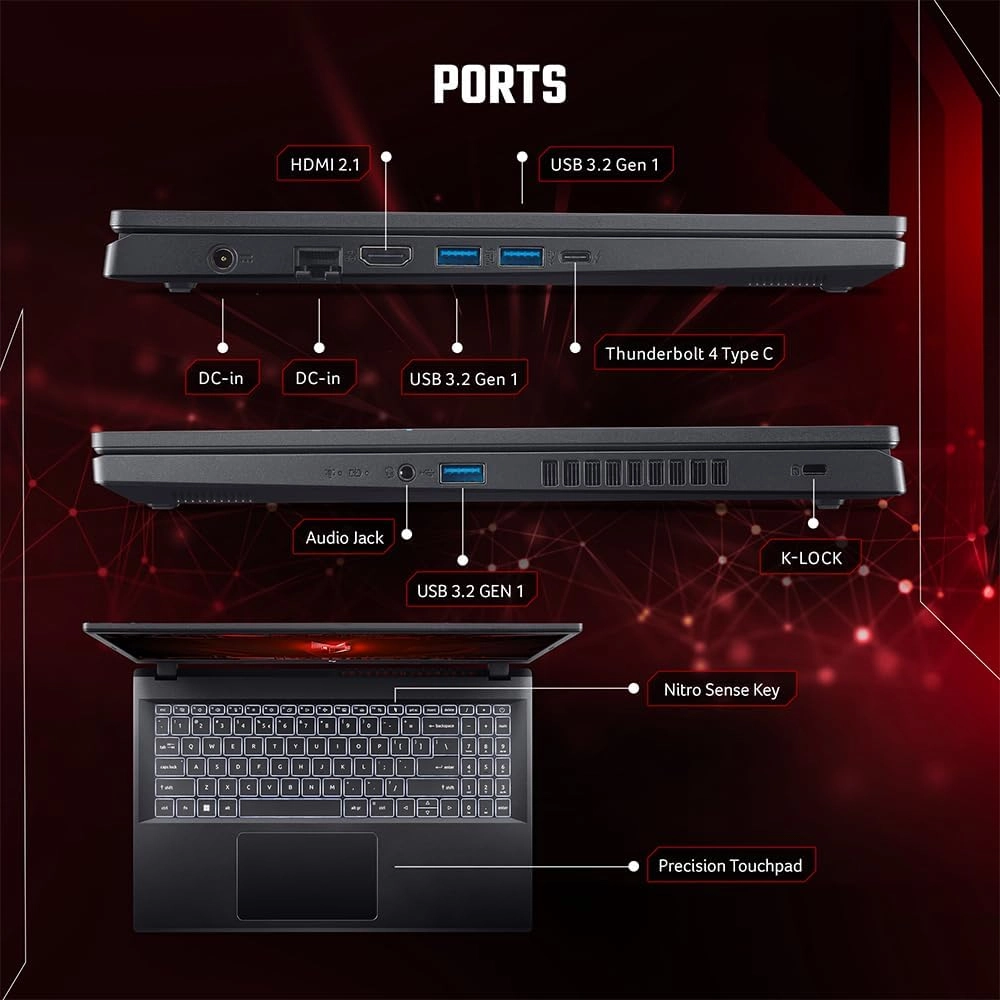Nitro V 15 ANV15-51 - 15.6'' Core i5-13420H 8GB DDR4 512GB SSD
