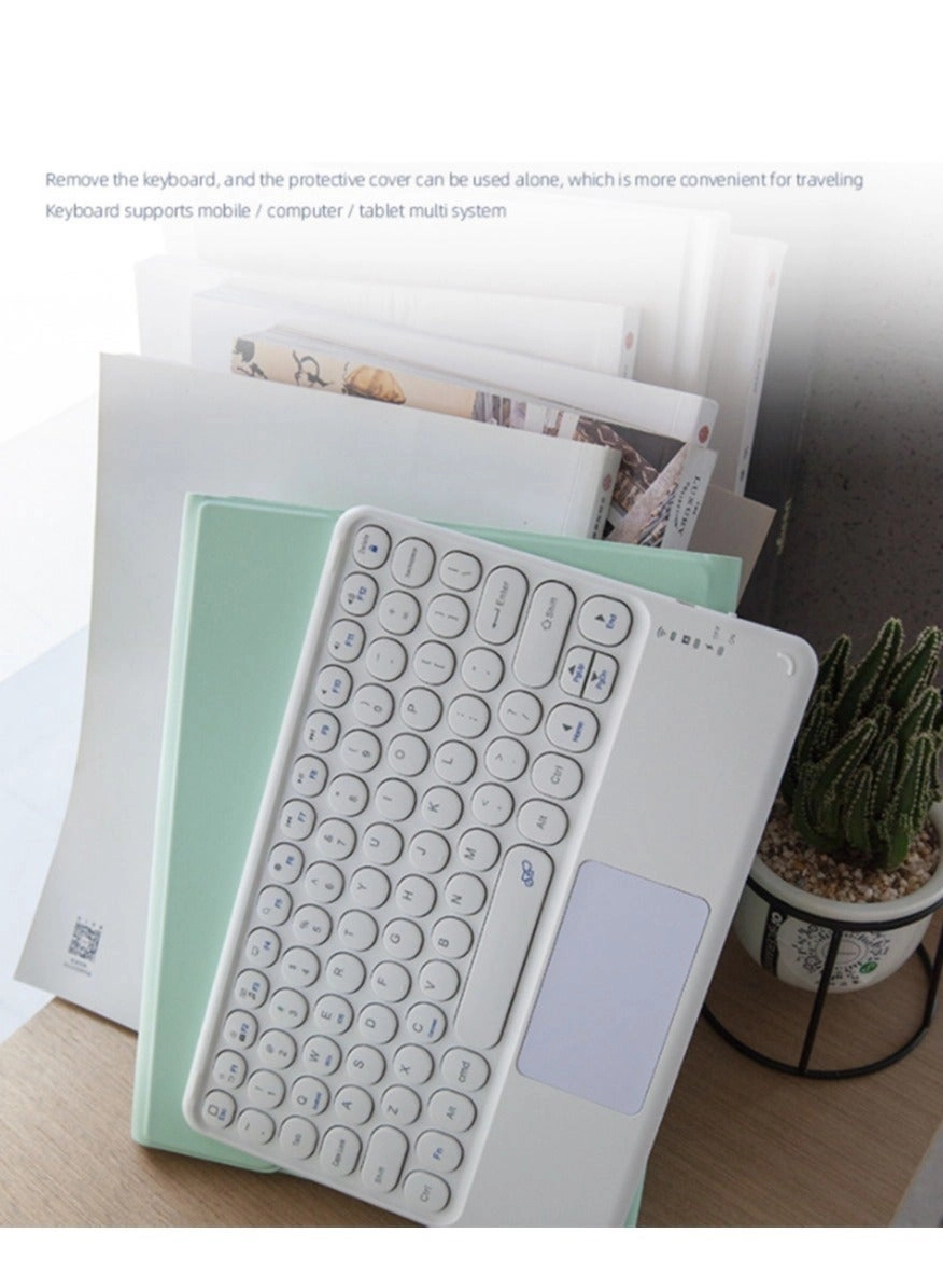 Round Keycap Touch Keyboard Case - Wireless