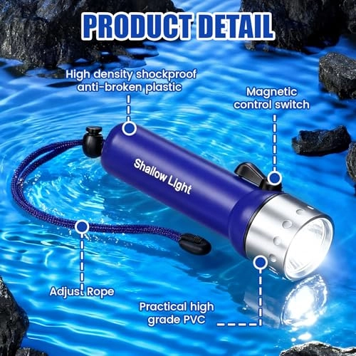 Diving Flashlight - 1000 Lumen T6 LED Waterproof Pack
