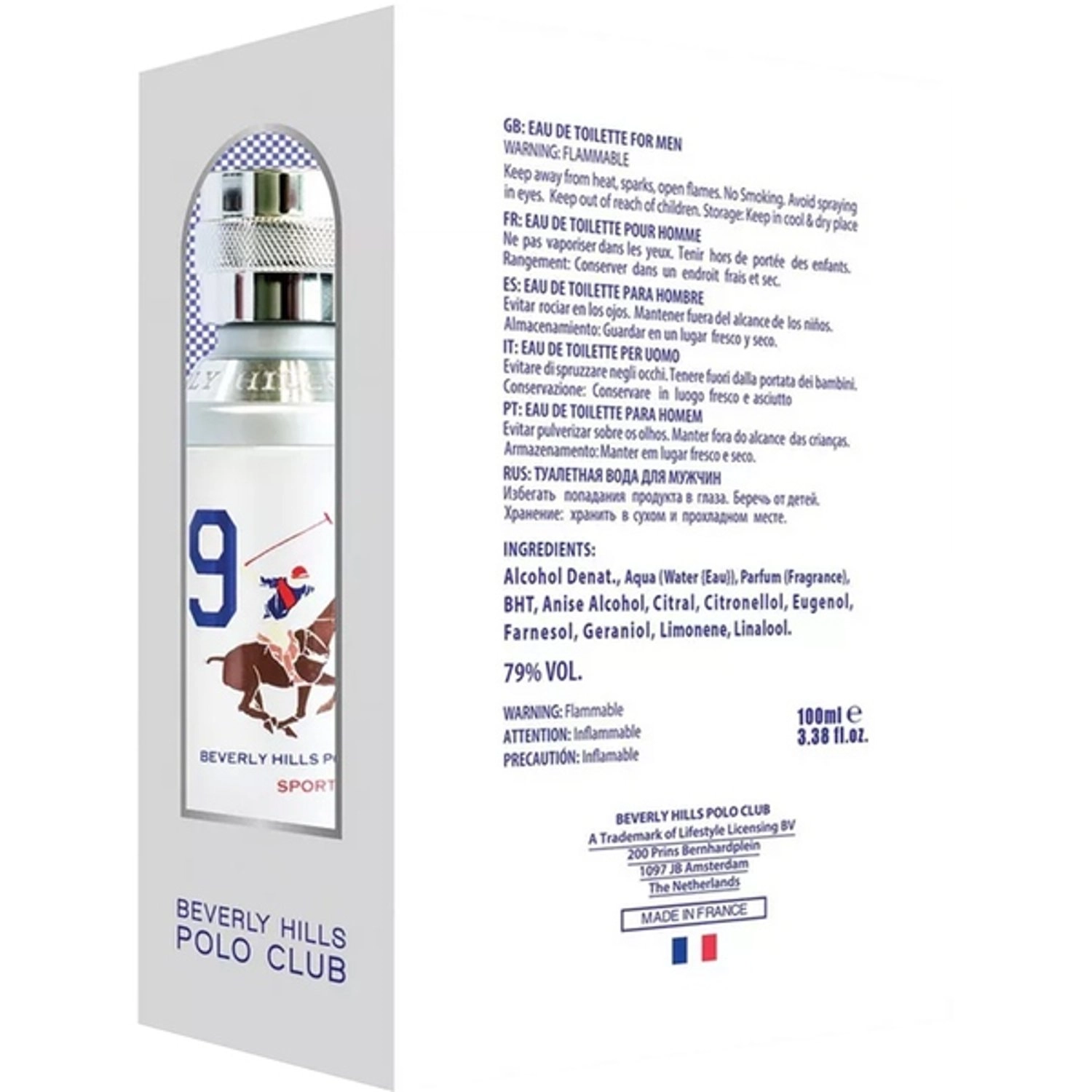 Sport 9 Eau de Toilette 100ml