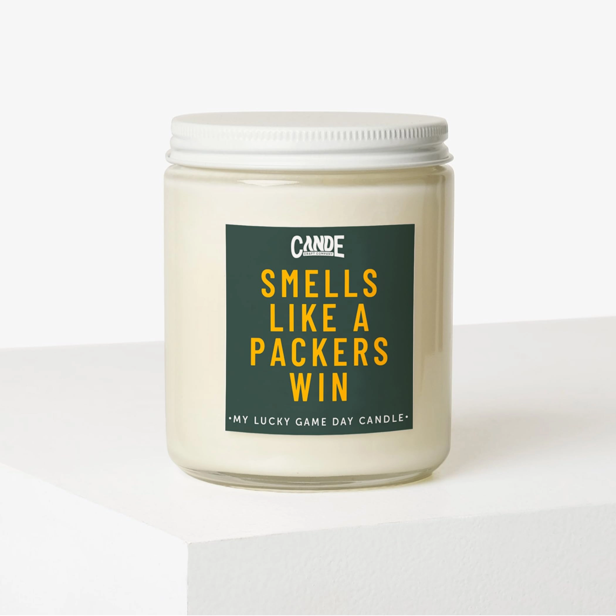Smells Like a Packers Win Candle - Teakwood & Mahogany 1.0 Count
