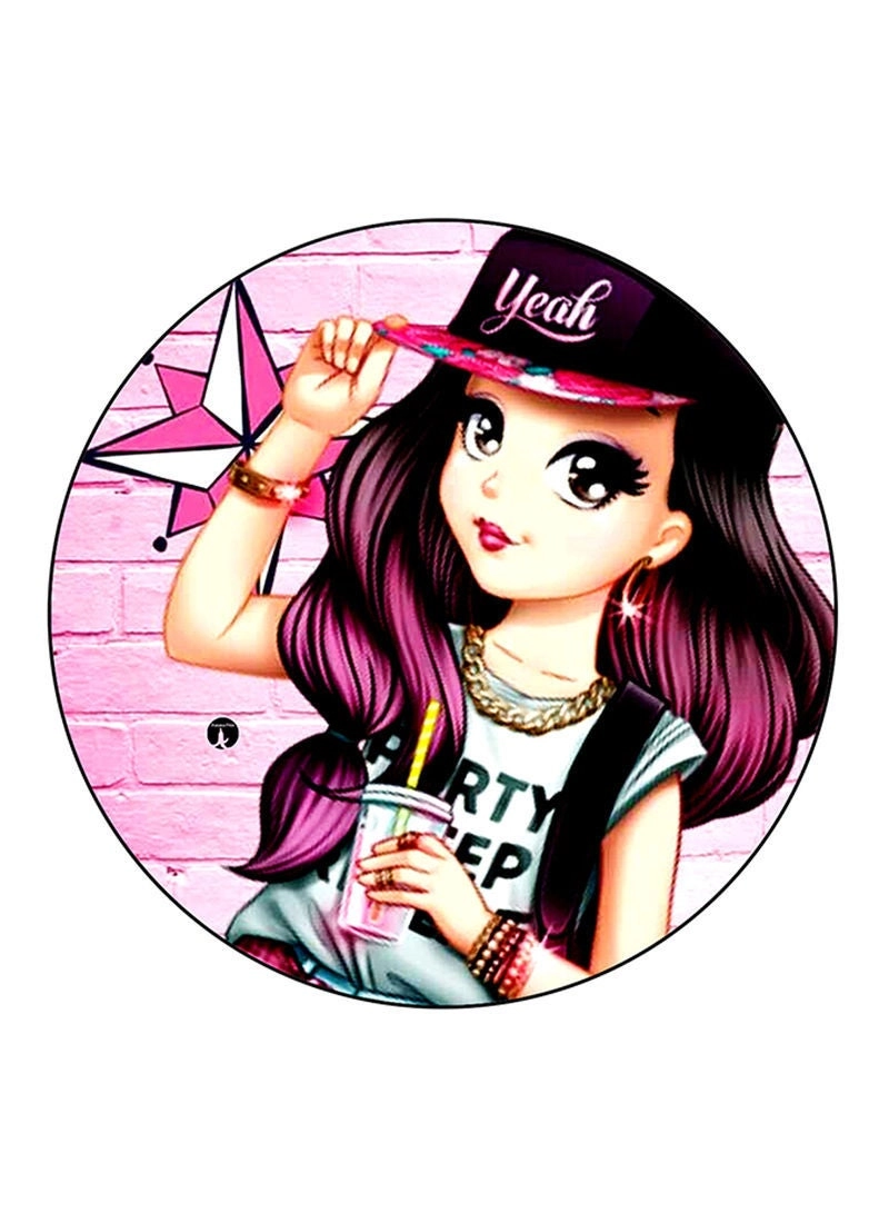 Girl Printed Mouse Pad