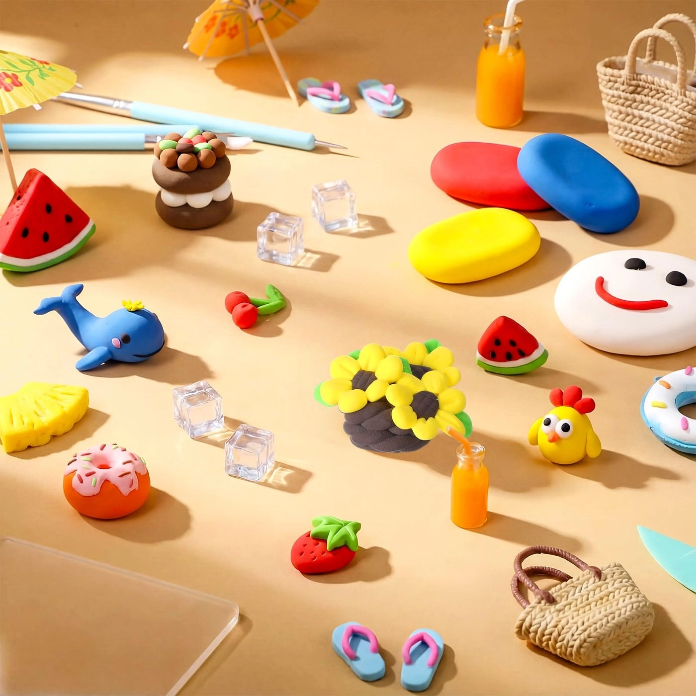 Air Dry Clay - 72 Pcs